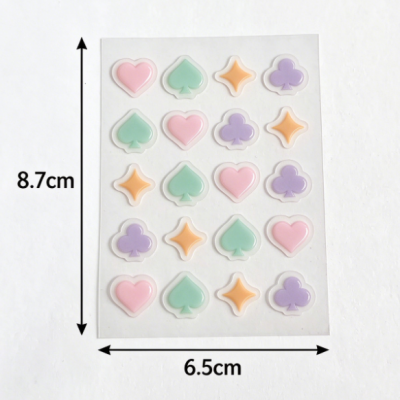 Hydrocolloid acne patch, poker suit blemish patch